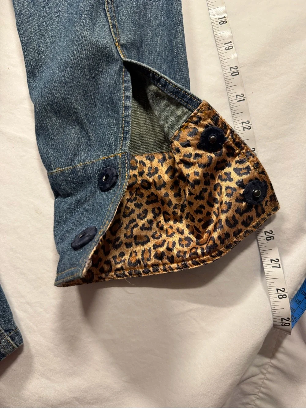 Berek by Takako Sako Woman's Lg Denim Bedazzled Trench with Silk Lining